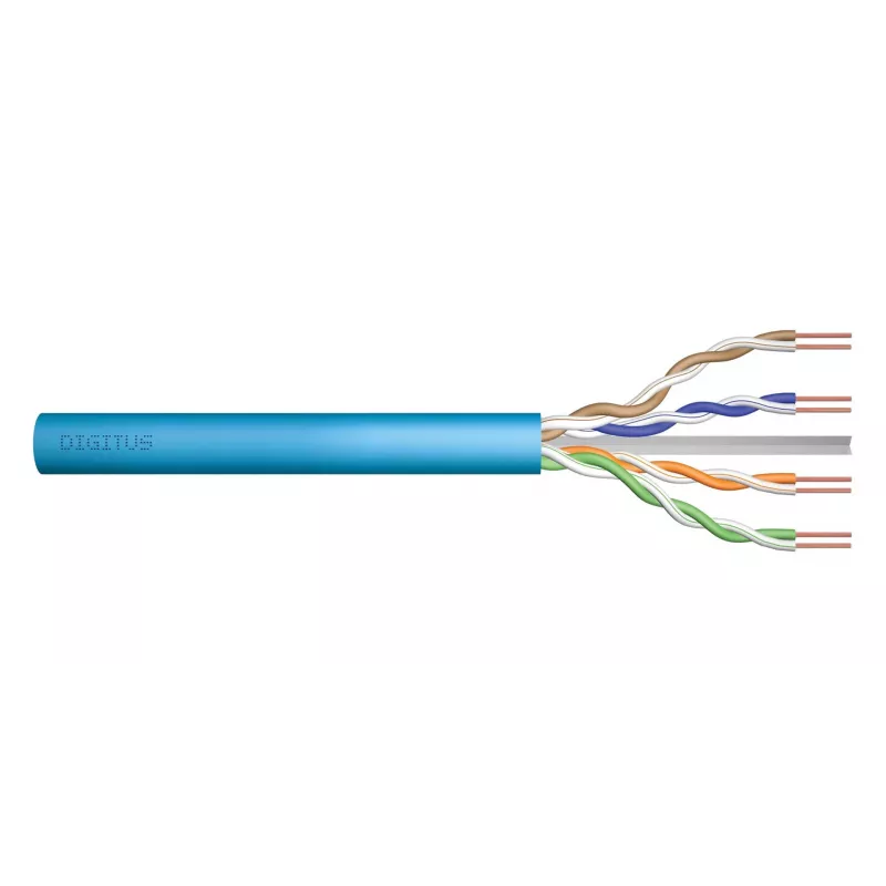 Netwerkkabel Digitus Cat.6A U/UTP 500 m, blauw