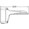 Wandbeugel ALLNET ALL-CAM2488-LVEN bewakingscamera met aansluitdoos