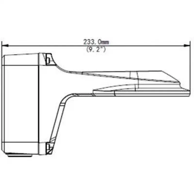 Wandbeugel ALLNET ALL-CAM2488-LVEN bewakingscamera met aansluitdoos