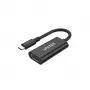 UNITEK V1421A USB-grafische adapter zwart
