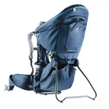 Baby-draagrugzak Deuter Kid Comfort Pro, blauw, polyamide, max. 22 kg, zonnescherm, zijvak