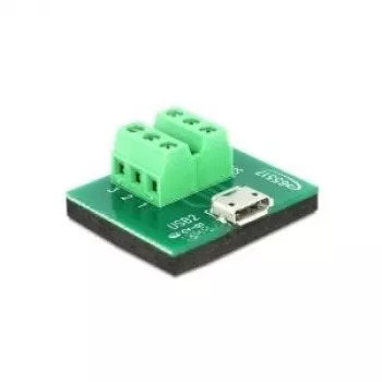Kabel-genderchanger DeLOCK 65517 Micro USB 6p zwart groen