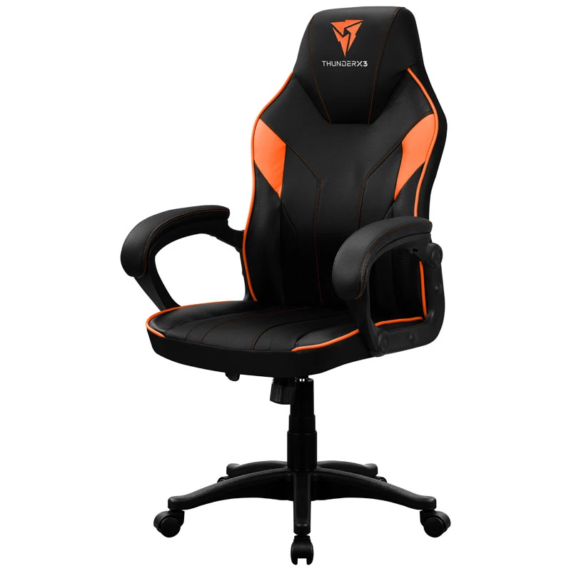 Gamingstoel Thunder X3 EC1 zwart oranje – ergonomisch ontwerp, in hoogte verstelbaar