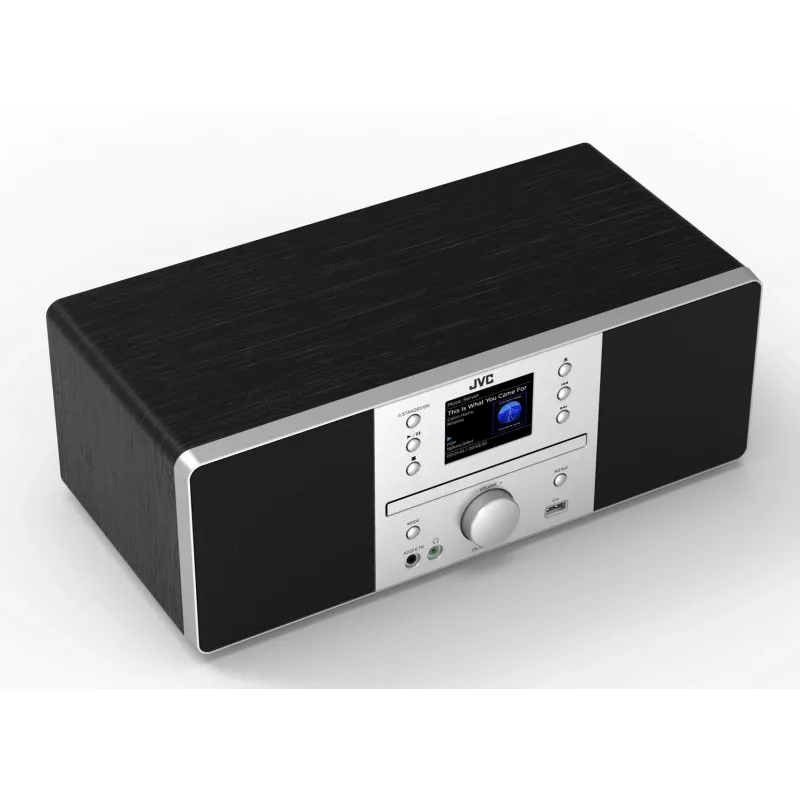 JVC RD-E874B All-in-One-audiosysteem, internet/DAB+/FM-radio, cd, Bluetooth, 20 W, zwart