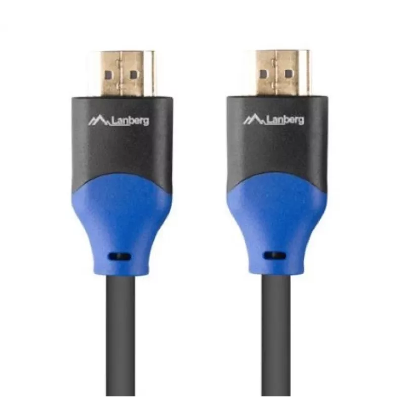 HDMI-kabel Lanberg CA-HDMI-15CU-0030-BK 3m HDMI type A stekker 18 Gbit/s