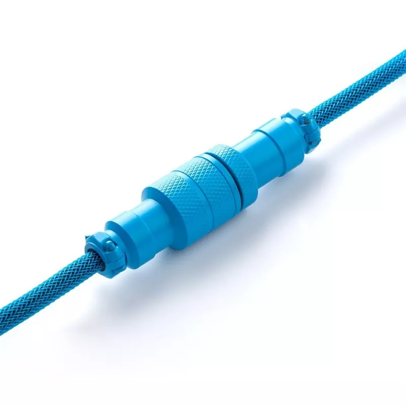 CableMod Classic spiraalvormige toetsenbordkabel CM-CKCA-CK-KK150KK-R, USB-C naar USB-A, 150 cm, zwart (Midnight Black)