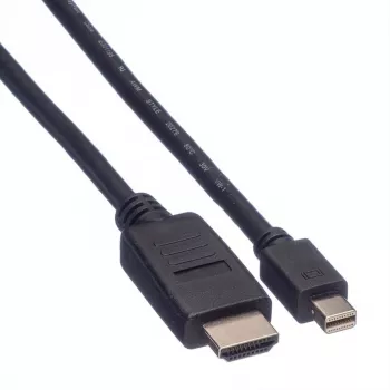 Mini DisplayPort-kabel VALUE Mini DP-HDTV M/M 2 m