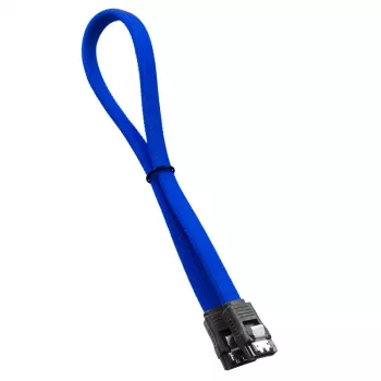 CableMod ModMesh - SATA-kabel - Serial ATA 150/300/600 - SATA (W) naar SATA (W) - 60 cm - blauw (CM-CAB-SATA-N60KB-R)