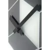 NeXtime klok 8171 Cubic, 43,5x37 cm, wand, zwart/wit/grijs