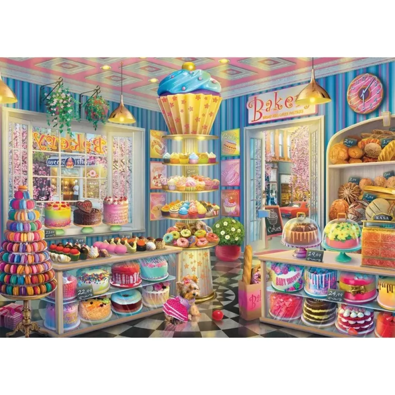 Bonte bakkerij, puzzel 1000 stukjes