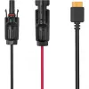 Kabel EcoFlow LMC4-XT60I-2,5M voor zonnepanelen, XT60i-aansluiting, 2,5 m, zwart/rood