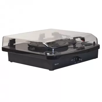 Denver VPL-230B platenspeler met BT en USB voor het digitaliseren van platen zwart