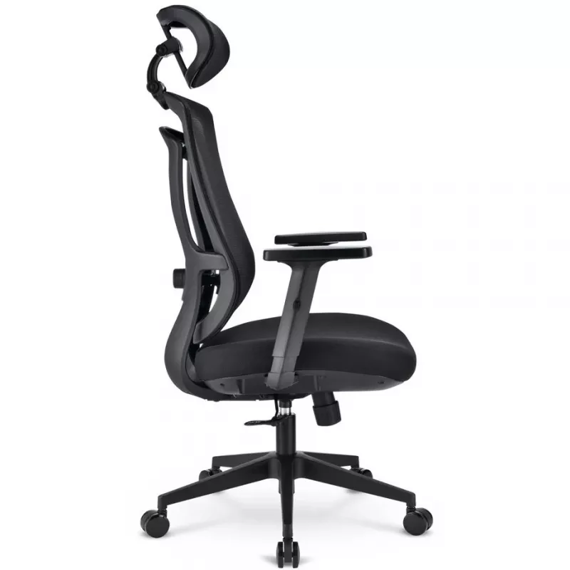 Bureaustoel Sharkoon OfficePal C10 – zwart, ergonomisch design, in hoogte verstelbaar