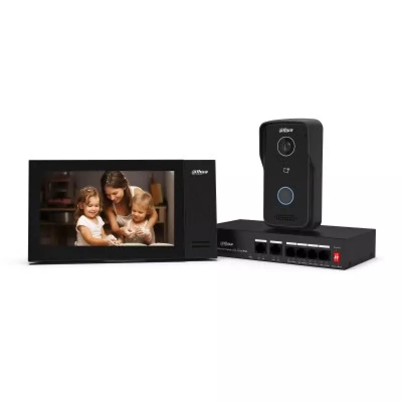 Dahua VTO2111D-P-S3 IP-villadeurstation, 2 MP, PoE, IP65, zwart