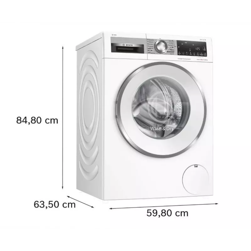 Bosch WNG254A9BY was-droogcombinatie 10,5 kg / 6 kg 1400 t/min wit