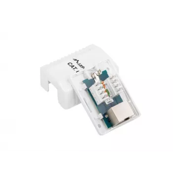 Opbouw aansluitdoos RJ-45 wit Lanberg OS6-0001-W