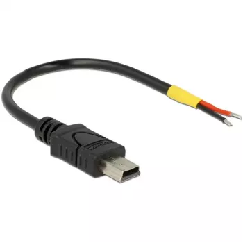 USB-kabel DeLOCK 85251 Mini-USB B 0,1 m zwart
