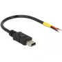 USB-kabel DeLOCK 85251 Mini-USB B 0,1 m zwart