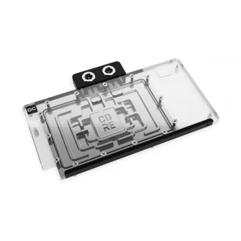 Backplate Alphacool 10270 acryl aluminium chroom koper nylon zwart transparant
