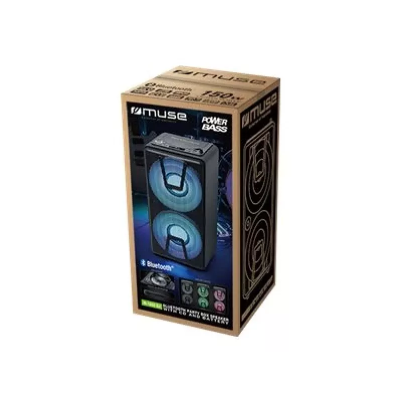 Muse | party box luidspreker | M-1820 DJ | 150 W | Bluetooth | zwart | draadloze verbinding