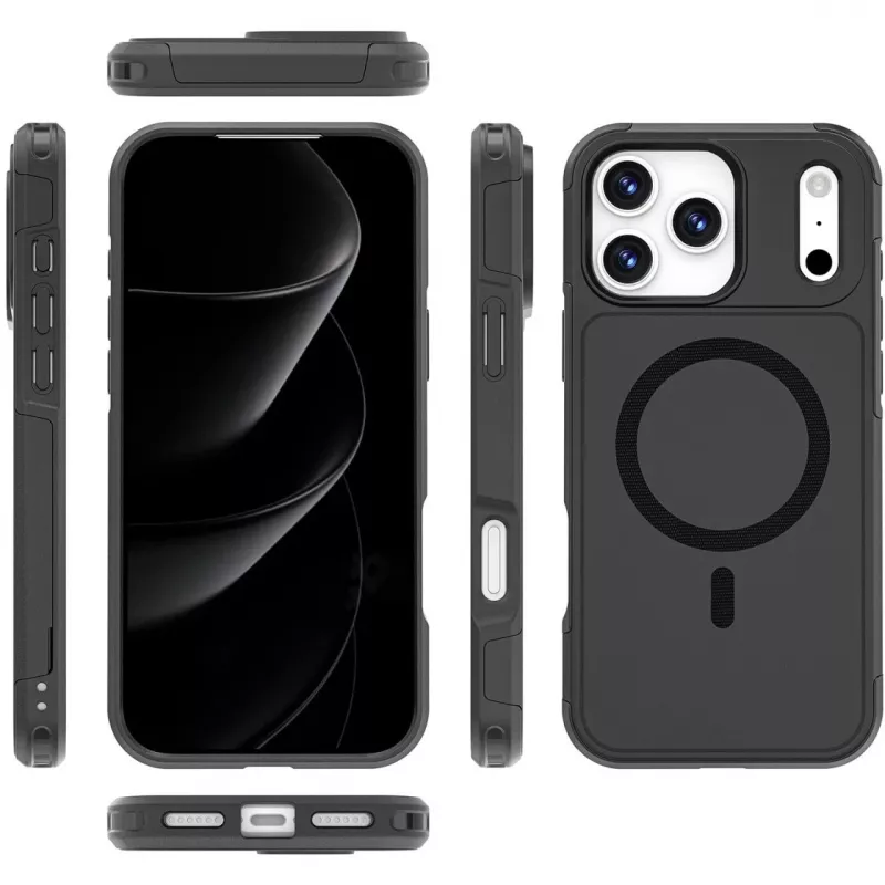 Hoesje 4smarts Defend iPhone 17 Pro Max zwart 17,5 cm