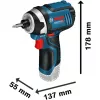 Bosch GDR 12V-105 Professional 2600 RPM zwart, blauw, rood