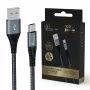 USB-A naar USB-C-kabel Extralink Smart Life 15W, 120 cm, nylon gevlochten, zwart