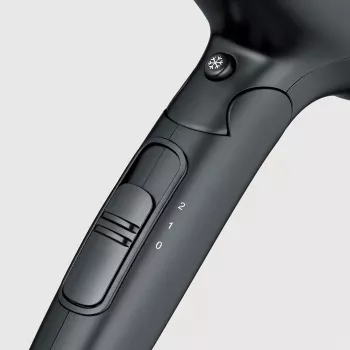 Haardroger SEVERIN HT 0159 — 1600 W, dual-spanning 110/220–240 V, 2 snelheden, koude luchttoets, 1,8 m kabel, zwart