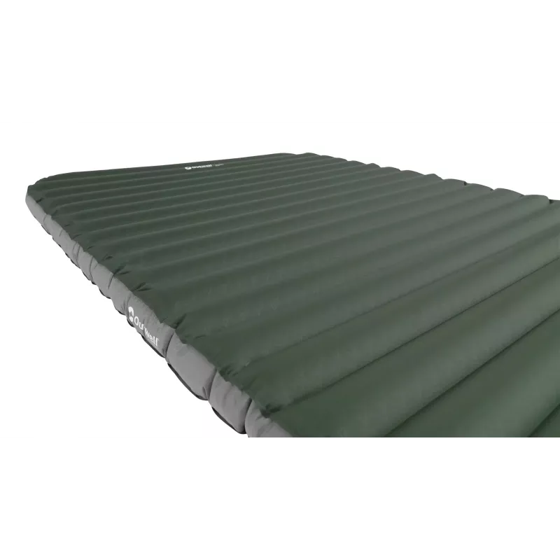Opblaasbare tweepersoonsmatras Outwell 400124 — 1200×1950×110 mm, polyester/PVC, groen