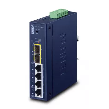 Managed switch PLANET Industrial L2/L4 4-poorts Gigabit Ethernet 10/100/1000