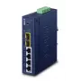 Managed switch PLANET Industrial L2/L4 4-poorts Gigabit Ethernet 10/100/1000