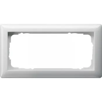Gira 100203 Standard 55 2-voudig afdekraam zonder middensteg, zuiver wit