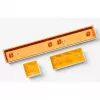 Enter aluminiumlegering artisan keycap, toetskap wit/oranje