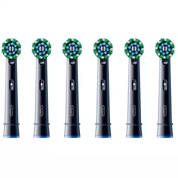 Oral-B Pro CrossAction CleanMaximizer vervangende borstelkoppen, zwart, 6 stuks