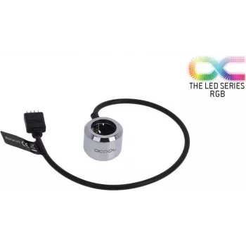 Alphacool Aurora HardTube LED-ring 16mm chroom - RGB (15354)
