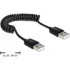 USB-kabel DeLOCK 83239 USB 2.0 0,6 m zwart