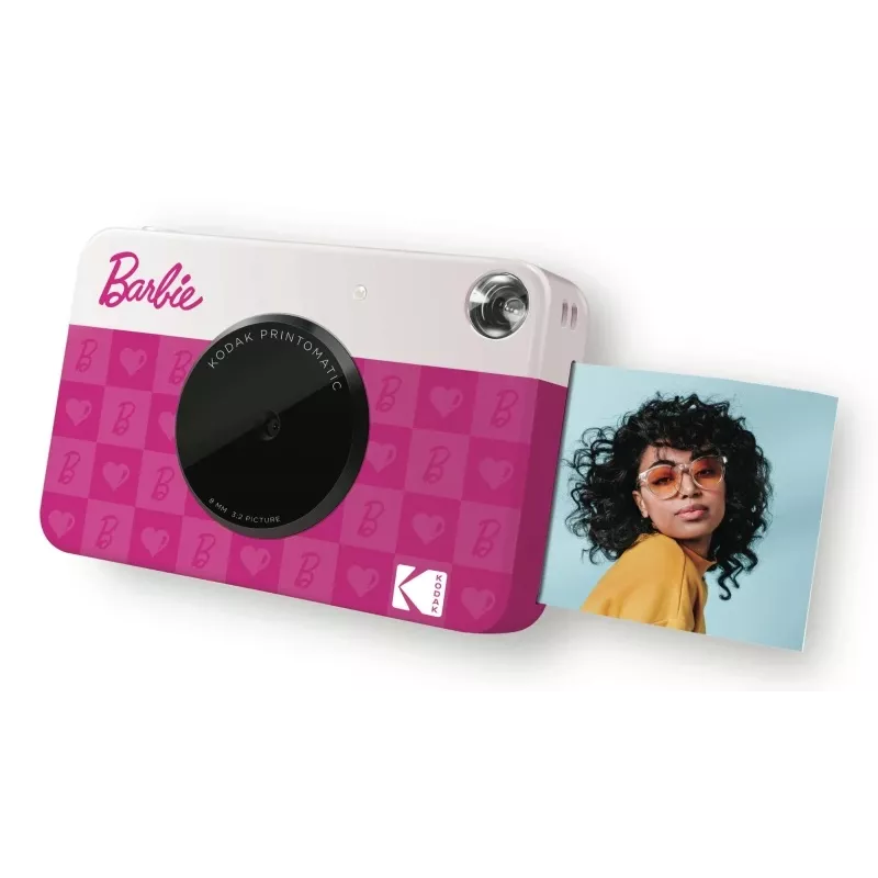 Kodak x Barbie Printomatic Instantcamera, roze, ZINK Zero-Ink directe afdruk (RODOMATICB10)