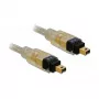 FireWire A/A-kabel DeLOCK 1,0 m grijs