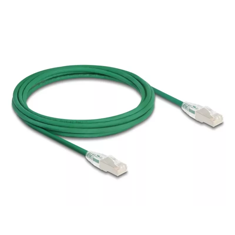 DeLOCK netwerkkabel RJ45 Cat.6A stekker naar stekker 3 m groen