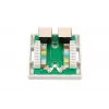 Opbouw netwerkdoos Extralink EX.9649 — 2x RJ45 Cat5e STP