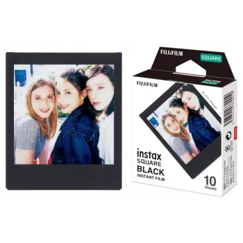 Fujifilm Instax Square BLACK - instantkleurenfilm - ISO 800 - 10 opnamen