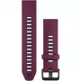Siliconen horlogeband GARMIN Quickfit 010-13391-04, 20 mm, grafiet/rood