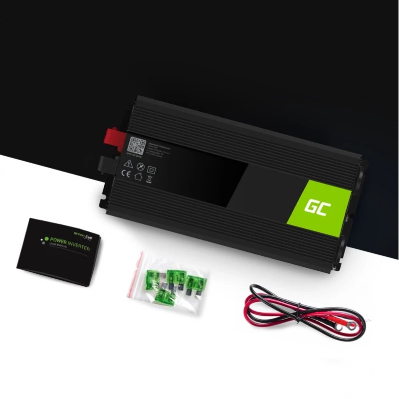 Green Cell INV19 Voeding Auto 1500 W Zwart