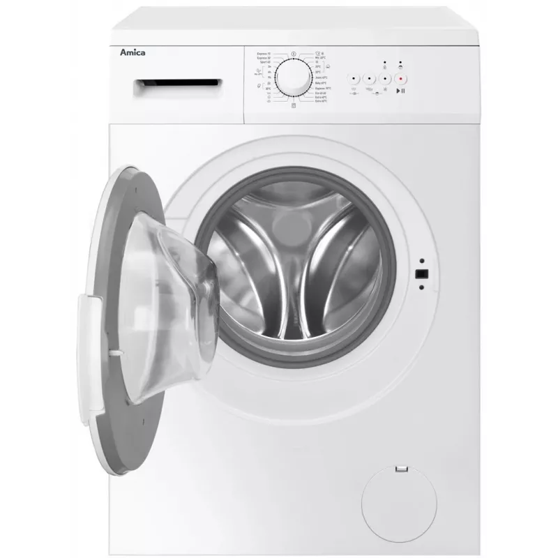 Amica WA0S610DO wasmachine, voorlader, 6 kg, 1000 tpm, wit