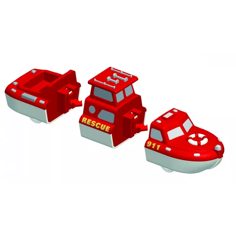 Voertuigset Popular Playthings Mix or Match Vehicles Fire and Rescue