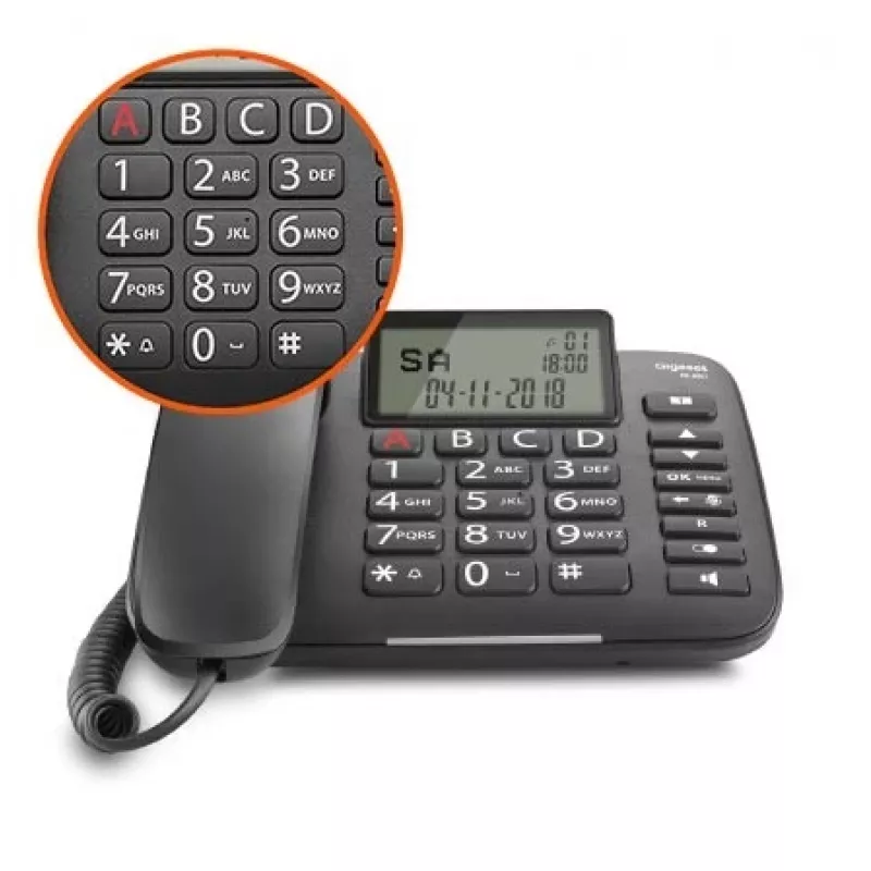 Gigaset DL380 vaste telefoon met snoer, zwart