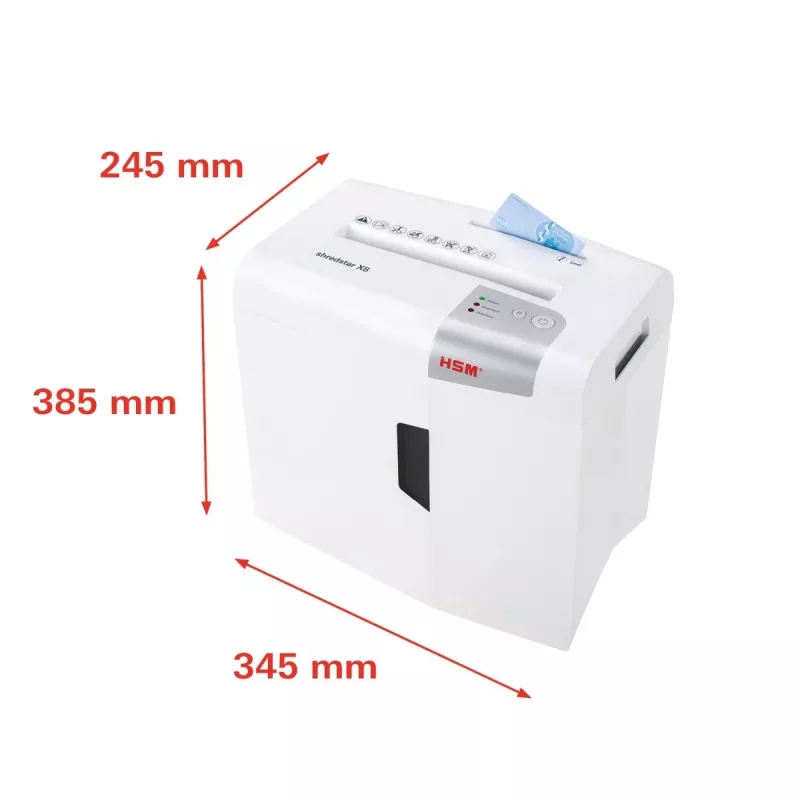 HSM shredstar X8 papiervernietiger, 4,5 x 30 mm + apart CD-snijmechanisme