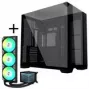 Lian Li O11 Vision Compact + TRYX PANORAMA ARGB complete vloeistofkoeling - zwart, 360 mm