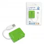 USB-hub LOGILINK UA0138 — 4-poorts USB 2.0-hub, groen, tot 480 Mbit/s