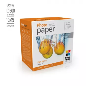 Fotopapier ColorWay PG2005004R 200 g/m² 10x15 cm hoogglans